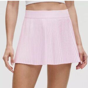 Lululemon Varsity High-Rise Pleated Tennis Skirt Pink Organza sz 6